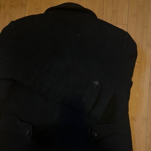 Winter/Fall Lined Black Coat | Medium size - Picture 4 of 5